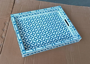 Plateau de service Art Déco en os incrusté fait main de qualité supérieure, ustensile de cuisine, décoration de table pour la maison, l'hôtel et le restaurant, articles très demandés - Product Image 5