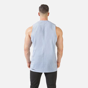 Nouveau débardeur pour homme, coupe musclée, 100% coton, séchage rapide, anti-UV, vêtements de sport personnalisables, musculation, vente en gros, livraison rapide - Product Image 3