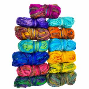 Premium Multi Colored Sari Silk <b>Silver</b> Jewelry Handmade Ethnic Fashion Accessory for Wholesale Export and Boutique Supply - Product Image 1