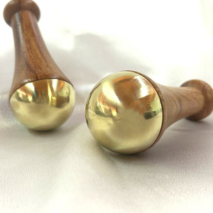 Varita Kansa de Madera de la Mejor Calidad al por Mayor con Ágata Pulida, Herramienta Ayurvédica para Masaje Facial y Corporal, Artesanía - Product Image 3