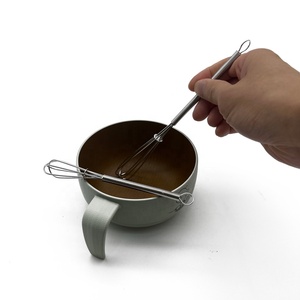 Mini fouet en acier inoxydable, petit mélangeur de sauces, 5 "7" 2 pièces petit fouet pour fouetter, battre, mélanger, mélanger, lot de 2 - Product Image 5