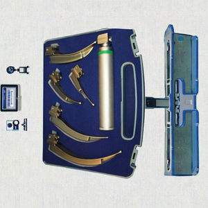 เครื่องมือส่องกล่องเสียงแบบ LED Miller Laryngoscope 5 ใบมีดตรง สแตนเลสสตีล พร้อมโลโก้สั่งทำพิเศษ ชุดใส่ท่อช่วยหายใจสำหรับ EMT ชุดอุปกรณ์วางท่อช่วยหายใจสำหรับการดมยาสลบ ระดับมืออาชีพ เกรดทางการแพทย์ - Product Image 6