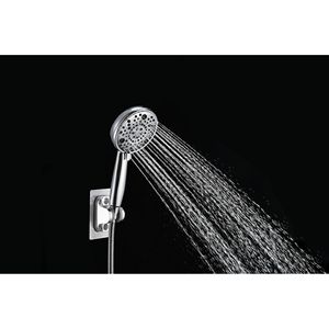 Set Doccia a Mano ad Alta Pressione con 8 Impostazioni, Tubo Flessibile e Deviatore per Vasca, Set Accessori Bagno - Product Image 6