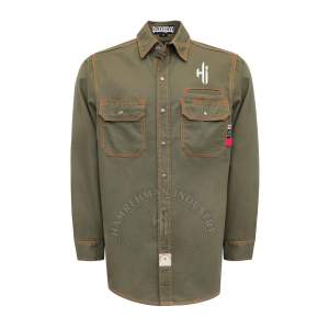 Chemises ignifuges NFPA Cat 2 100% coton pour hommes, chemise de soudage ignifuge, vente en gros, vêtements de sécurité haute visibilité - Product Image 3