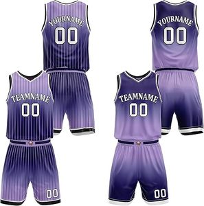 Recommended AI Custom Sublimated 100% Polyester Basketball Jersey <b>Shorts</b> Set Gradient for V-Neck Sleeveless Unisex Adult - Product Image 1