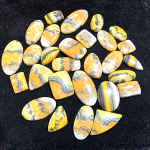 Pierre précieuse cabochon 100 % naturelle de haute qualité, motif abeille, pour la fabrication de bijoux, approuvée par un tiers, pierre naturelle de qualité supérieure - Product Image 5