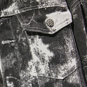 Chaqueta de mezclilla personalizada para mujer, estilo urbano, con botones, lavado ligero, estilo dulce de otoño, manga larga, chaqueta de mezclilla gruesa - Product Image 5