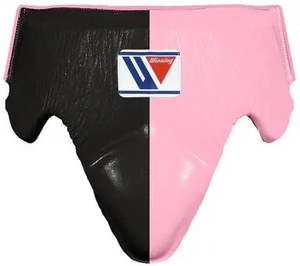 อุปกรณ์ป้องกันอวัยวะเพศชายสำหรับชกมวย Winning Leather Boxing Groin Guard Pro สีส้มดำ สำหรับการฝึกซ้อมและการป้องกัน - Product Image 4
