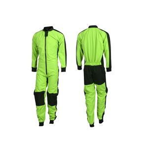 Overol de Trabajo para Hombre en Poliéster Verde Oliva con Paneles Negros en los Hombros, Uniforme Resistente al Agua - Product Image 1