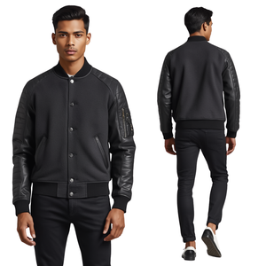 Veste varsity à manches matelassées pour homme - Product Image 4