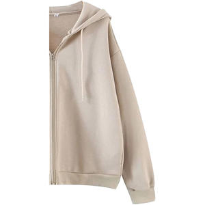 Robe Sweatshirt Décontractée d'Hiver Personnalisée pour Femme en Coton/Fibre de Bambou, Écologique, Respirante, Coupe-Vent, à Capuche Gaufrée - Product Image 5