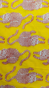 Tissu en coton tricoté écologique imprimé main indien motif tigre, léger et doux, pour robes féminines, vente en gros - Product Image 3