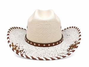 Chapeau de cowboy occidental pour enfants, casquette de chevalier, grand bord, pour fête d'été, performance en extérieur, chapeau de soleil touristique à large bord - Product Image 3