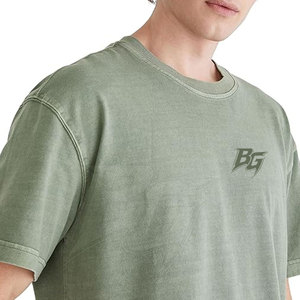 เสื้อยืดทรงบ็อกซี่ผ้าฝ้ายพรีเมียมคุณภาพสูง 100% น้ำหนักเบา ระบายอากาศได้ดี พิมพ์ลายได้ตามต้องการ สวมใส่สบาย ทรงหลวม - Product Image 3
