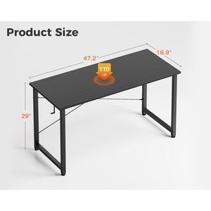<b>Small</b> 48-Inch Computer <b>Desk</b> for Home Office & Study Writing Table for <b>Small</b> Spaces - Product Image 3