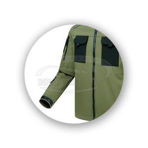 Nouvelle veste softshell design personnalisé vêtements de travail d'hiver veste softshell à fermeture éclair doublée en polaire coupe-vent pour hommes fabriquée au Pakistan - Product Image 4