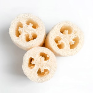 Éponge faciale en loofah biodégradable naturelle, vegan, éponges à savon compressées pour nettoyer le visage - Product Image 2