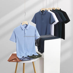 Camiseta Polo Personalizada de Silicona Estampada sin Costuras para Hombre, Camiseta de Manga Corta, Camiseta Polo de Negocios de Verano, Camiseta Polo de Lujo - Product Image 1