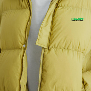 Premium Polished Finish Fabric Puffer Jacket Men Wet Look Bubble Coat Warm Thick <b>Quilted</b> Streetwear Parka - Product Image 5