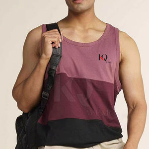 เสื้อกล้ามผู้ชายน้ำหนักเบา แห้งเร็ว เป็นมิตรกับสิ่งแวดล้อม ดีไซน์ปรับแต่งได้ ผ้าโพลีเอสเตอร์/คอตตอนเนื้อนุ่ม สวมใส่สบาย เหมาะสำหรับใส่ลำลอง - Product Image 4
