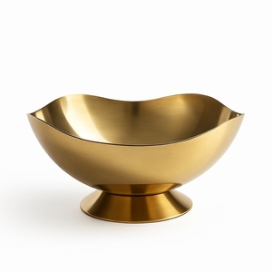 Ensemble de bols en laiton brossé doré de luxe, ensemble de bols à riz et à soupe coréens traditionnels faits à la main Bangjja Yugi avec fourchette, vaisselle - Product Image 3