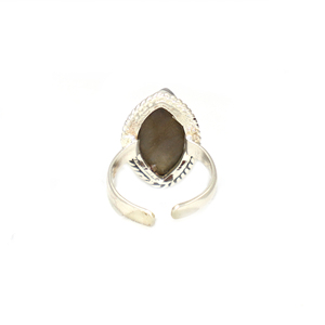 Royal Fashionable <b>Labradorite</b> Gemstone Marquise Shape 925 Silver Plated <b>Ring</b> Brass Jewelry For Women Girls <b>Rings</b> Wholesale Bulk - Product Image 3