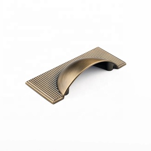 <b>Antique</b> <b>Brass</b> Bridge Cabinet Pull Handle for Kitchen Drawer Hardware Durable Matte Finished Traditional Style Furniture Pulls - Product Image 1
