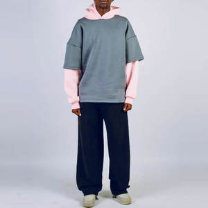 Sweat à capuche double couche pour homme, confortable et respirant, pour une chaleur et une durabilité accrues en hiver - Product Image 1