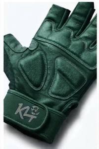 KLTW INT'L Leather <b>Half</b> Finger Breathable Non <b>Slip</b> Padded Workout Gloves Adjustable Wrist Strap Weight Lifting All Seasons - Product Image 6