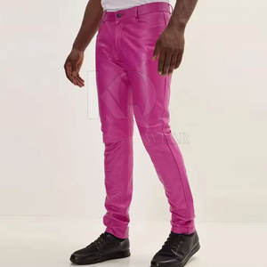 กางเกงหนังผู้ชายทนทาน หนังนุ่ม สวมใส่สบาย ดีไซน์ทันสมัย เหมาะสำหรับใส่ในชีวิตประจำวันและออกงานปาร์ตี้ - Product Image 2