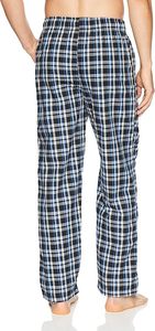 OEM Custom Logo Direct Factory Wholesale <b>Men's</b> 100% Cotton Plaid Trouser Adult Drawstring Waist Sleepwear Lightweight Pajamas - Product Image 6