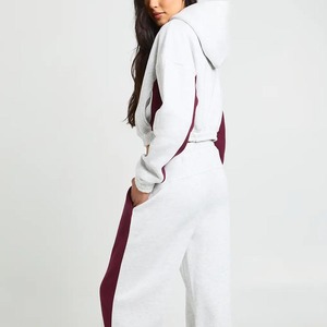 Hotsales Streetwear <b>Womens</b> Cotton Hoodie <b>Jogger</b> Two Pieces Set <b>Flared</b> High Quality Oversized Tracksuit for <b>Women</b> - Product Image 3