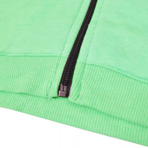 Sweat-shirt à capuche pour homme en coton et polyester, denim de haute qualité, 400 grammes, avec fermeture éclair, impression puff, design déchiré - Product Image 4