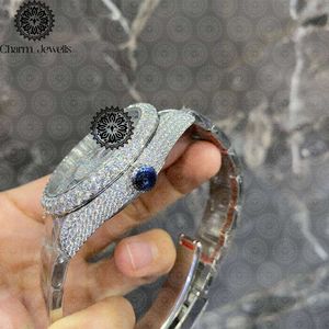 Charm Jewells Luxury Stainless Steel <b>Watch</b> 36mm Analog Quartz Round Dial Women Fashion Luminous Fold Clasp - Product Image 4