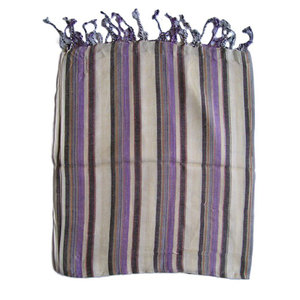 Elegant Stripe Paisley Design Cotton Long Scarf Soft Lightweight Fashion <b>Wrap</b> <b>Shawl</b> Stylish Unisex Neck Scarf for All Seasons - Product Image 5