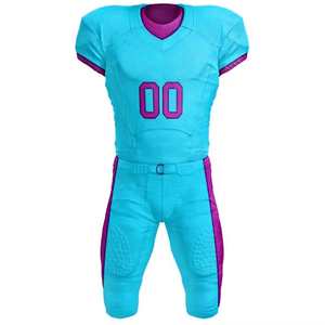 Uniforme de football américain personnalisé en polyester à manches courtes pour équipe adulte, avec logo sur mesure, idéal pour l'entraînement et les clubs, vente en gros - Product Image 6