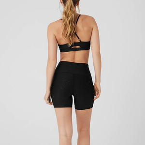 Ensemble de sport pour femme de haute qualité, comprenant un legging à taille élastique avec fermetures éclair à imprimé animal et un soutien-gorge, avec logo frontal, séchage rapide - Product Image 5