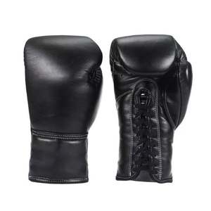 ถุงมือคิกบ็อกซิ่งหนังวัวคุณภาพสูง ปี 2026 พร้อมเชือกผูก ปักโลโก้ได้ตามต้องการ ถุงมือต่อสู้ MMA สำหรับฝึกซ้อมในยิม - Product Image 4