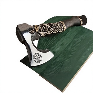 Brand New OEM Custom Made Damascus Steel Tomahawk <b>Axe</b> Hatchet with Rose Wood Handle - Product Image 4