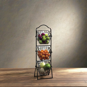 Large Capacity Metal Fruit <b>Basket</b> for Kitchen Countertop Storage Organizer Dining <b>Table</b> Centerpiece Modern Home Decor - Product Image 1