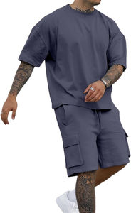 Conjunto de 2 Piezas de Verano de Lujo Personalizado, Conjunto de Pantalones Cortos Deportivos Casuales para Hombre, Conjuntos de Pantalones Cortos de Verano para Hombre - Product Image 3