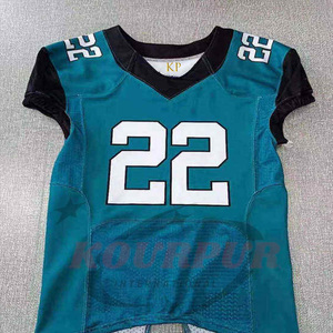 Uniforme de fútbol americano KP 7v7 Camiseta de fútbol acolchada de grado premium con pantalones de contraste de alta calidad de proveedor paquistaní - Product Image 1