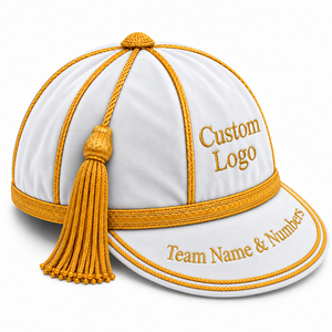 Casquettes de club de rugby personnalisées en gros, casquette de présentation en velours, casquette de récompense sportive, casquette à pompon suspendu, casquette de club sportif brodée sur mesure - Product Image 3