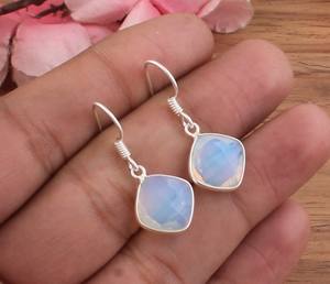 Pendientes de Cuarzo Opal de Lujo al por Mayor, Plata de Ley 925, Forma de Gota de Agua, para Fiestas y Eventos - Product Image 1