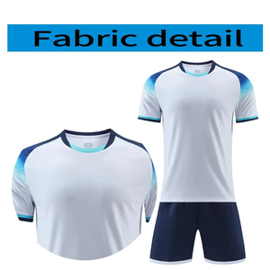 New Arrival High Quality V Neck Soccer Jersey Football Shirts Training Sportswear Uniform Set for Adults Custom Logo - Product Image 3