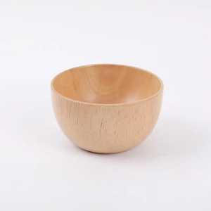 Tazón de Ensalada de Madera de Haya Natural, Irrompible, Ecológico, Tazón para Sopa Hecho a Mano, Tazón de Madera para Servir Frutas para Cocina y Restaurante - Product Image 5