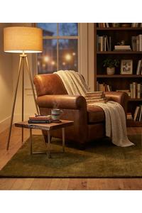 Alfombra Moderna de Lana Hecha a Mano con Pelo Estructurado y Base Antideslizante para Mayor Durabilidad y Retención de Forma, Ideal para Sala de Estar y Dormitorio - Product Image 5