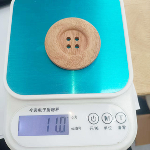 Boutons ronds plats en bois naturel pour la décoration, l'artisanat, le bricolage, les jouets en bois - Product Image 2