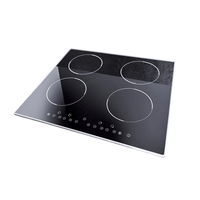 Panel de vitrocerámica negra resistente al calor para cocina de inducción, repuesto para estufa eléctrica doméstica