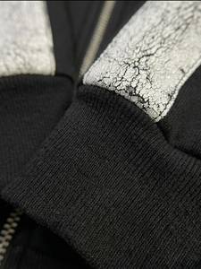 Sudadera con capucha negra con efecto acid wash, extragrande, con cremallera, para hombre, estilo casual urbano - Product Image 4